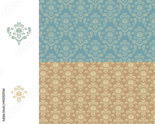 マスクのダマスク柄01