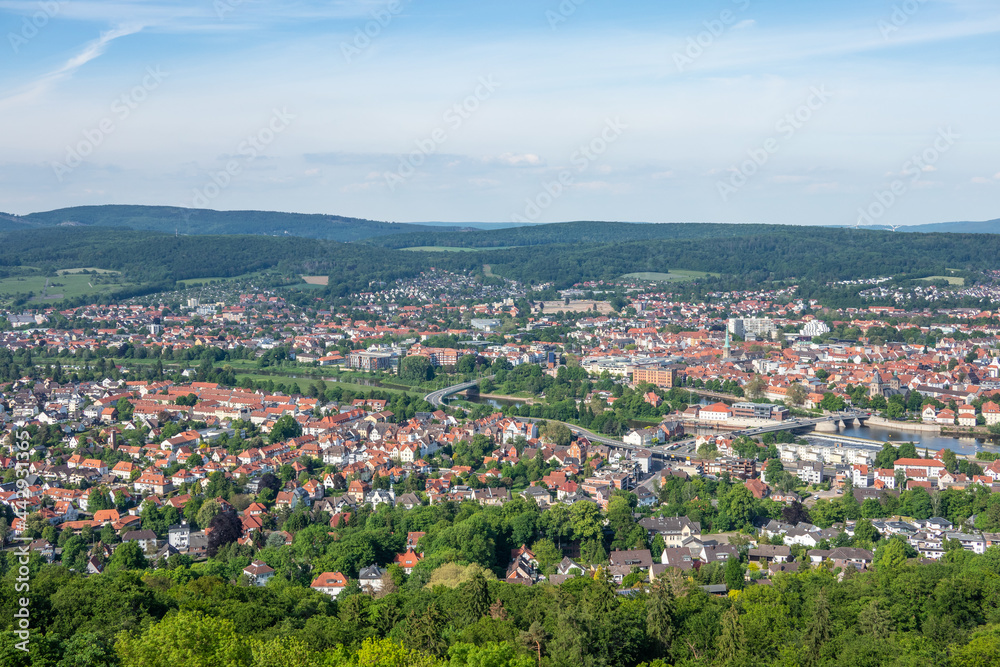 Landscape and city Hamelin in Germany Landscape and city Hamelin in Germany