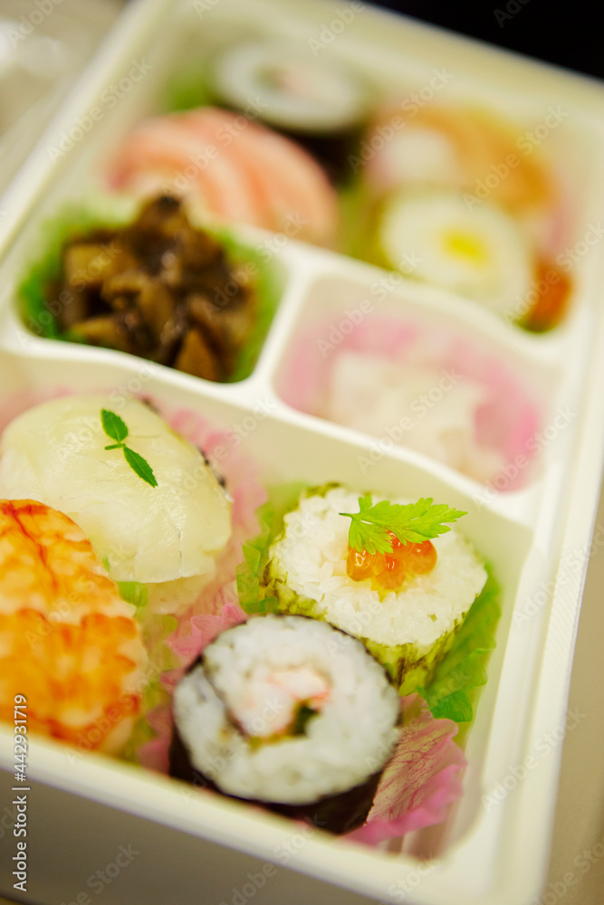sushi on a plate with chopsticks sushi on a plate with chopsticks