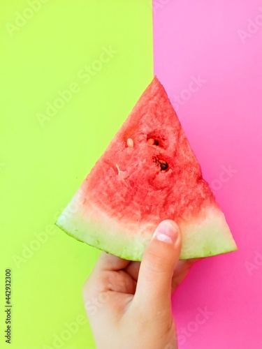 watermelon in hand