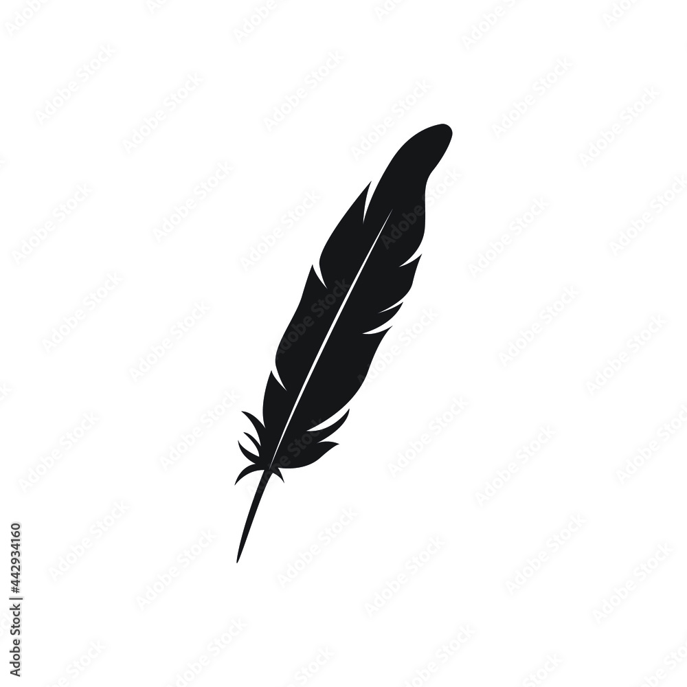 quill logo icon design template vector quill logo icon design template vector