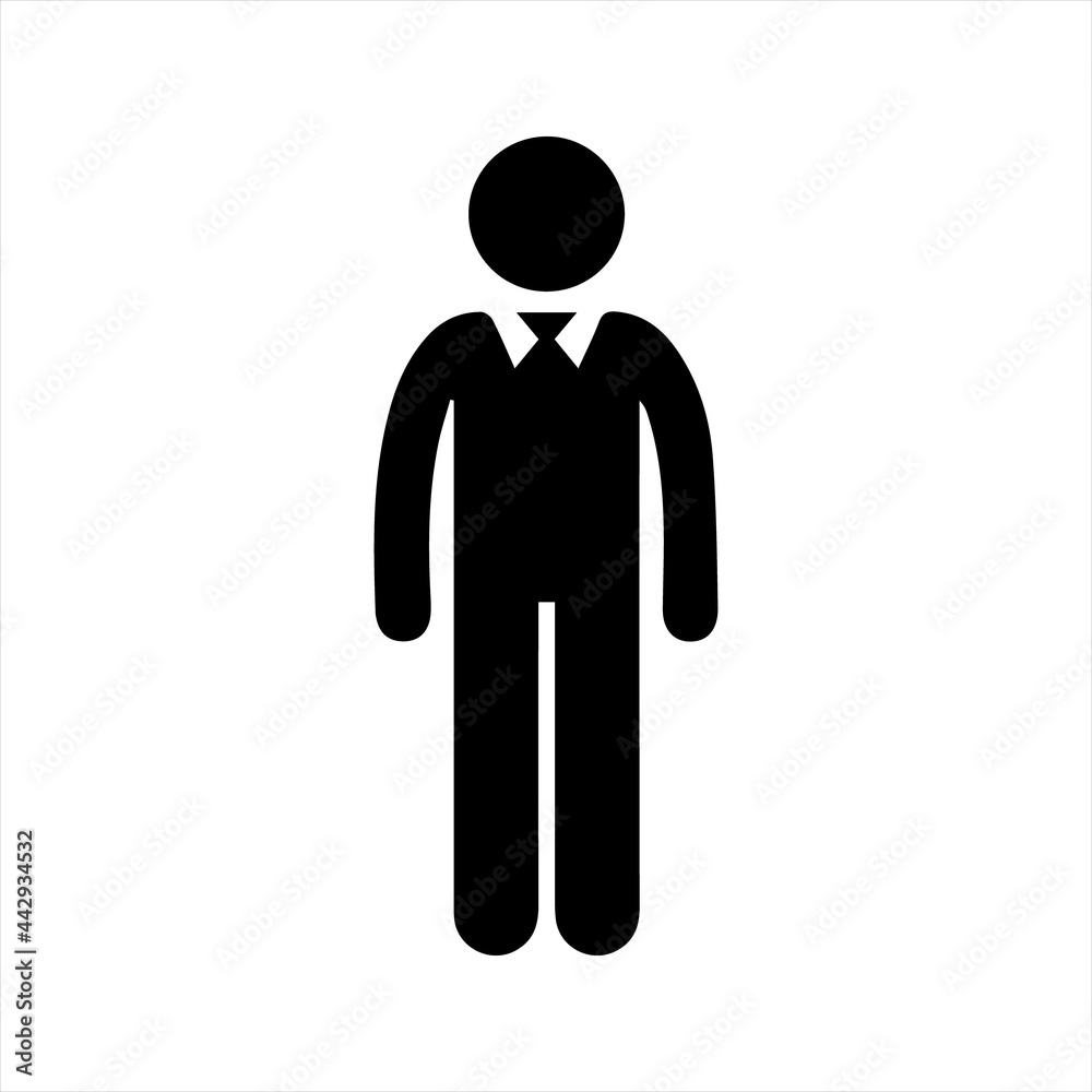 Collar shirt, businessman icon, vector and glyph Collar shirt, businessman icon, vector and glyph