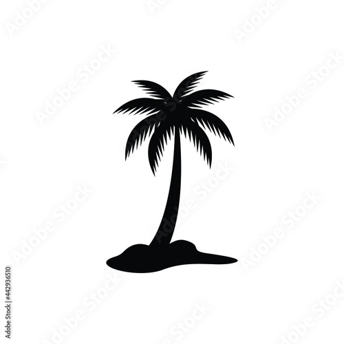 coconut tree logo icon design template vector