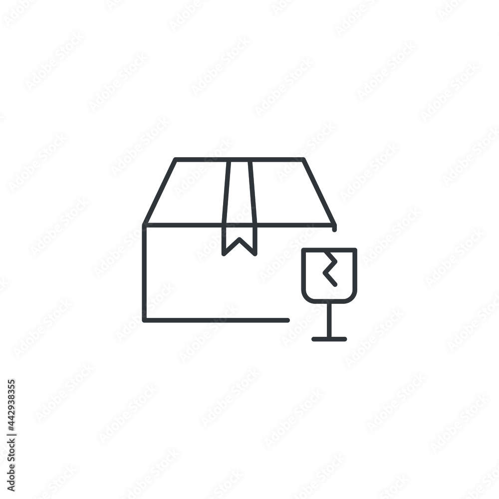 isolated box sign icon, vector illustration isolated box sign icon, vector illustration