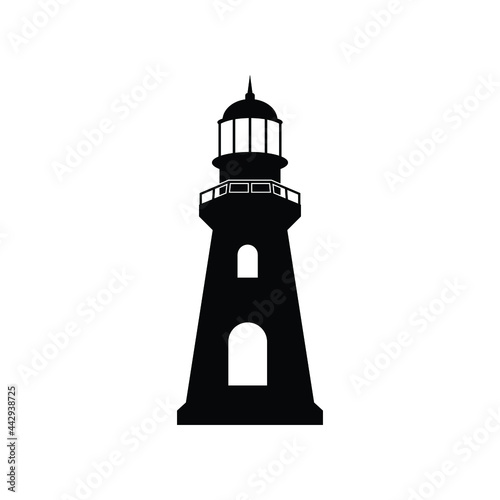 lighthouse icon design template vector