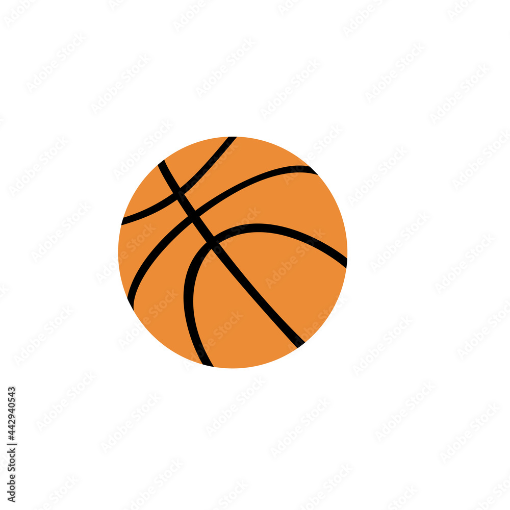 Silhouette icon sport basketball ball. Silhouette icon sport basketball ball.