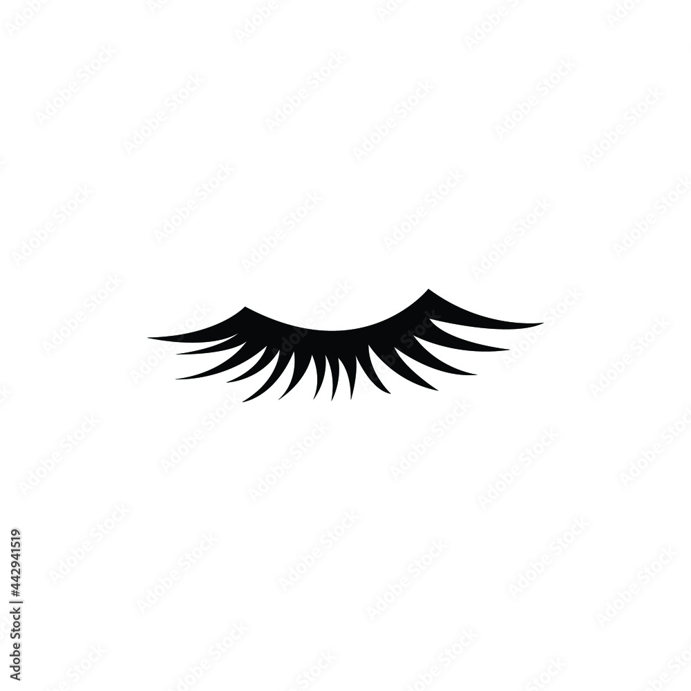 eyelashes logo icon design template vector eyelashes logo icon design template vector