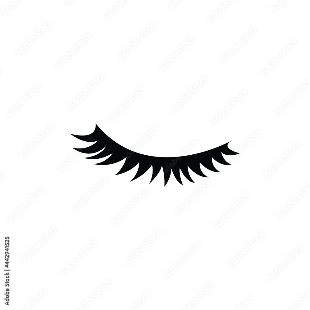 eyelashes logo icon design template vector eyelashes logo icon design template vector