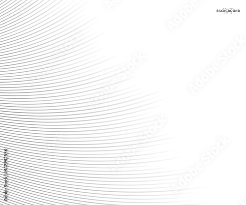 Abstract background, vector template for your ideas, monochromatic lines texture, waved lines texture © bebuntoon