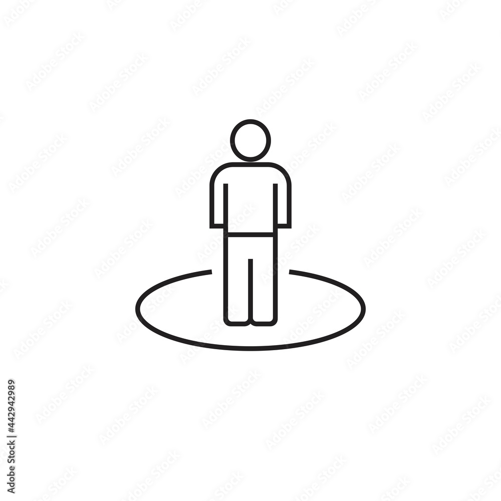 position icon in flat style, vector illustration position icon in flat style, vector illustration