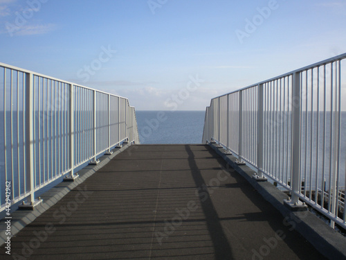 Wide sea view from Bridge. High quality photo