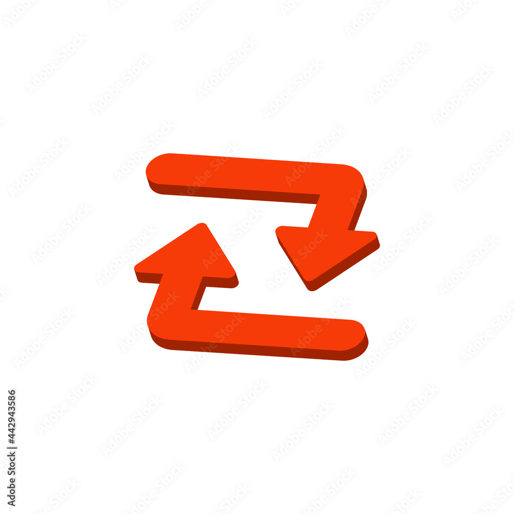 3D arrow icon design template vector 3D arrow icon design template vector