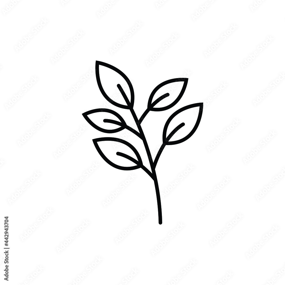 leaf branch logo icon design template vector leaf branch logo icon design template vector