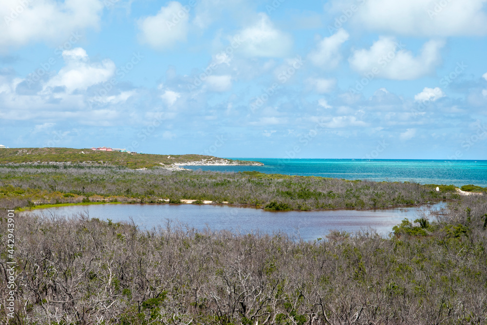 Grand Turk Island Flat Coastline Landscape Grand Turk Island Flat Coastline Landscape