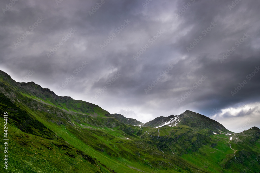 Fototapeta premium clouds over mountains (Vorarlberg, Austria) 