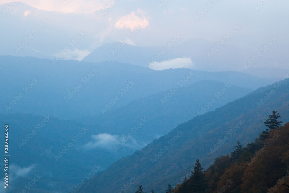 Fototapeta premium Morning Sunrise in the mountains
