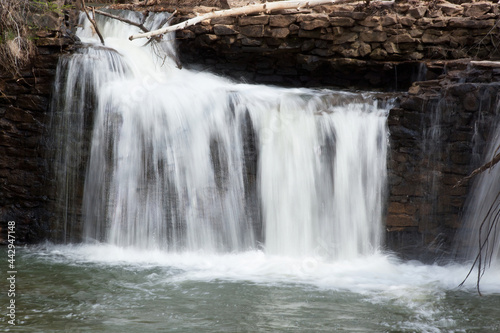 Waterfall outdoors in the sunshine