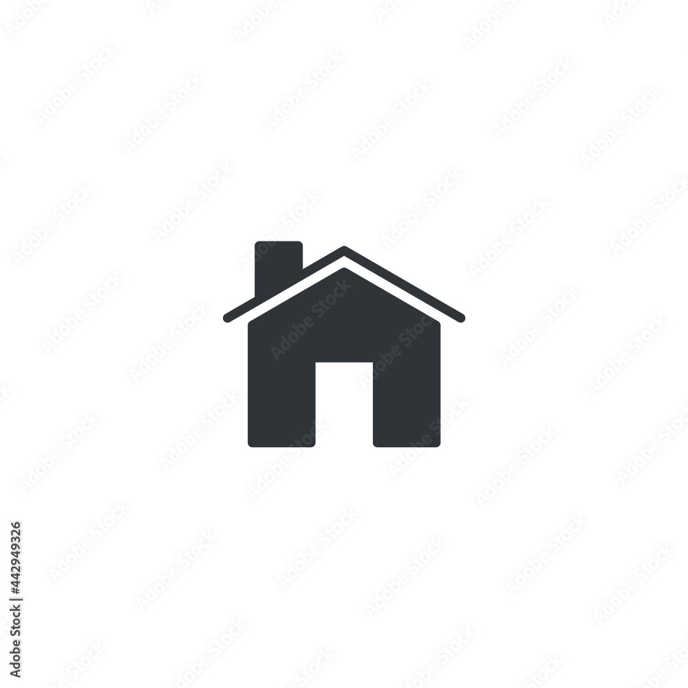 icon, home, symbol, vector, house, sign, illustration, isolated, real, simple, estate, business, residential, web, line, internet, element, construction, shape, button, black, concept, flat, modern, a