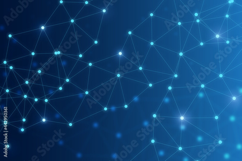 Cloud business technology connection  and DNA & chromosome