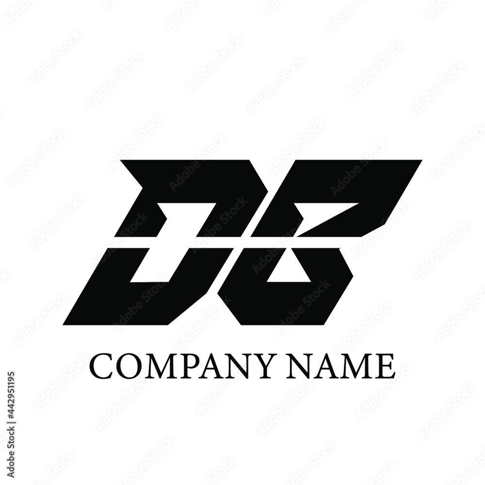 DB Logo Design Vector Template. DB Letter Logo Design. DB Logo Design Vector Template. DB Letter Logo Design.