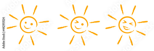 Ilustracja słońce, ikona