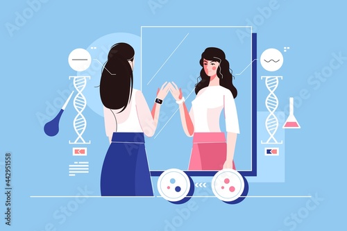 Genetic engineering of hair