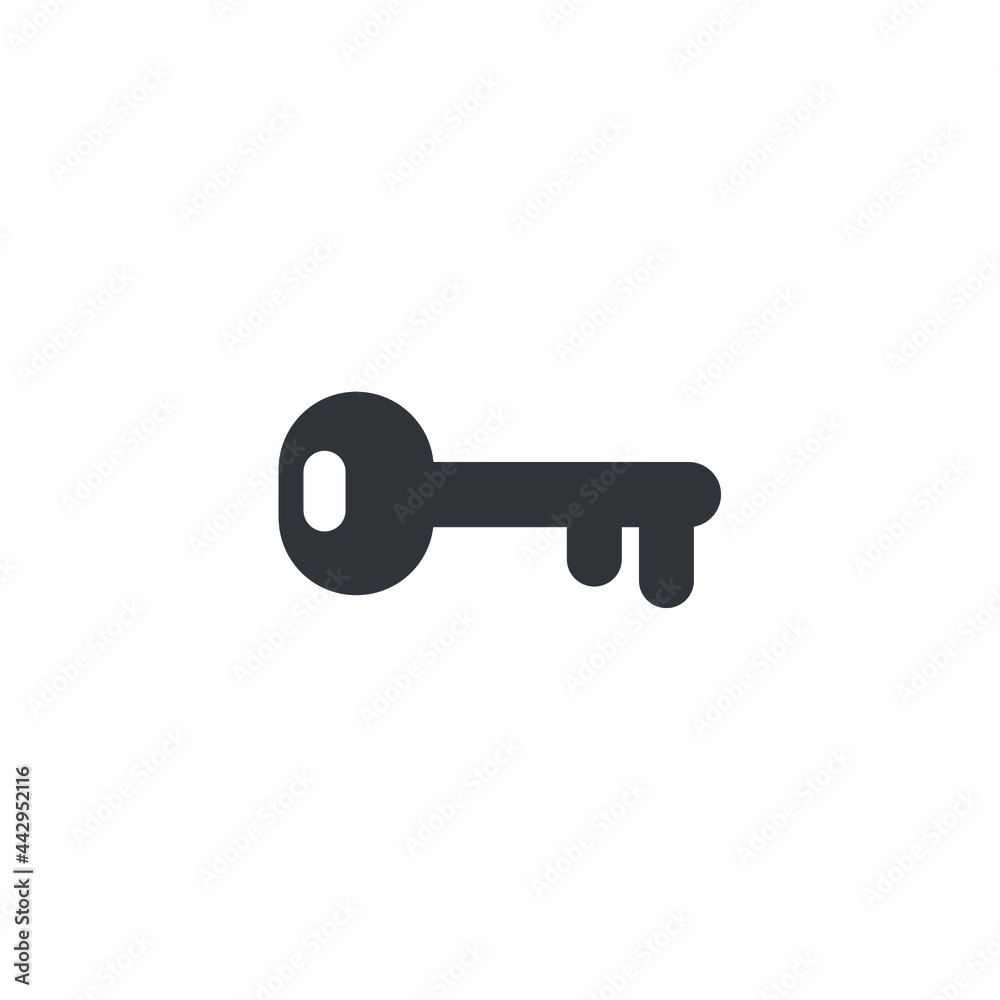 isolated key sign icon, vector illustration isolated key sign icon, vector illustration