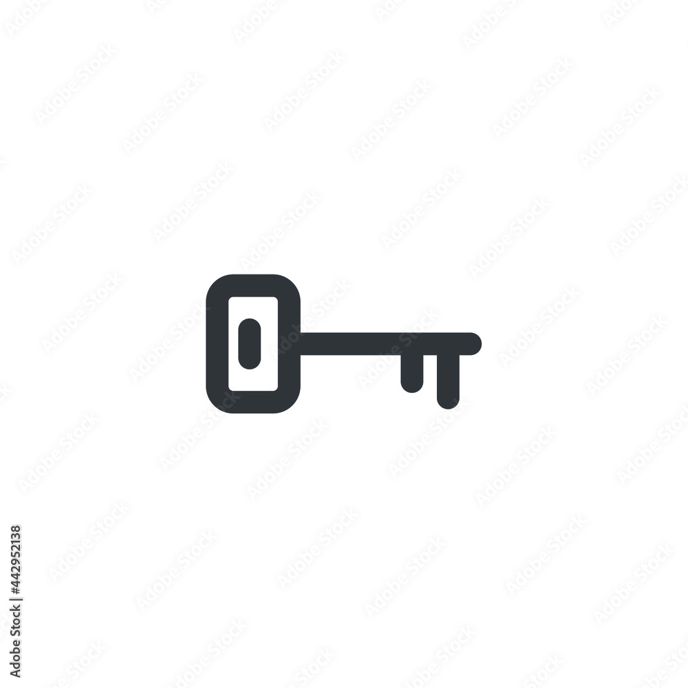 isolated key sign icon, vector illustration isolated key sign icon, vector illustration