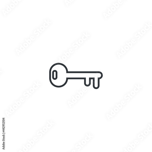 isolated key sign icon, vector illustration © muhamad
