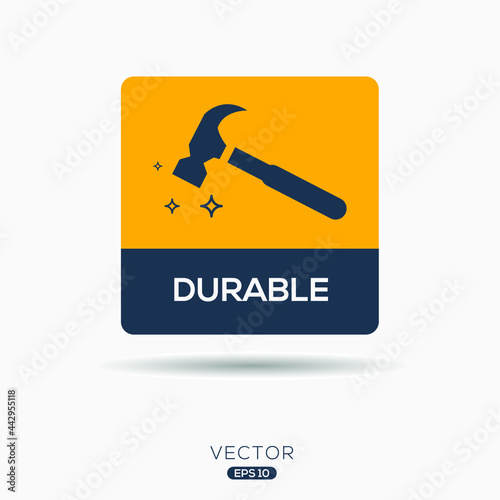Creative (Durable) Icon ,Vector sign. photo