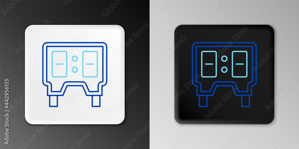 Line Sport baseball mechanical scoreboard and result display icon isolated on grey background. Colorful outline concept. Vector Line Sport baseball mechanical scoreboard and result display icon isolated on grey background. Colorful outline concept. Vector