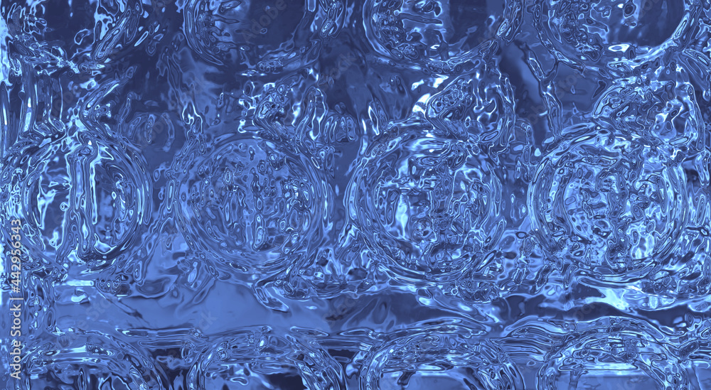 The movement of clear water. The movement of clear water.