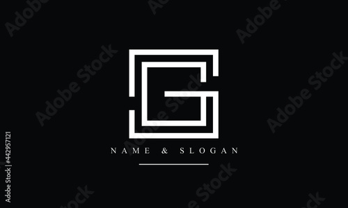 SG, GS, S, G abstract letters logo monogram