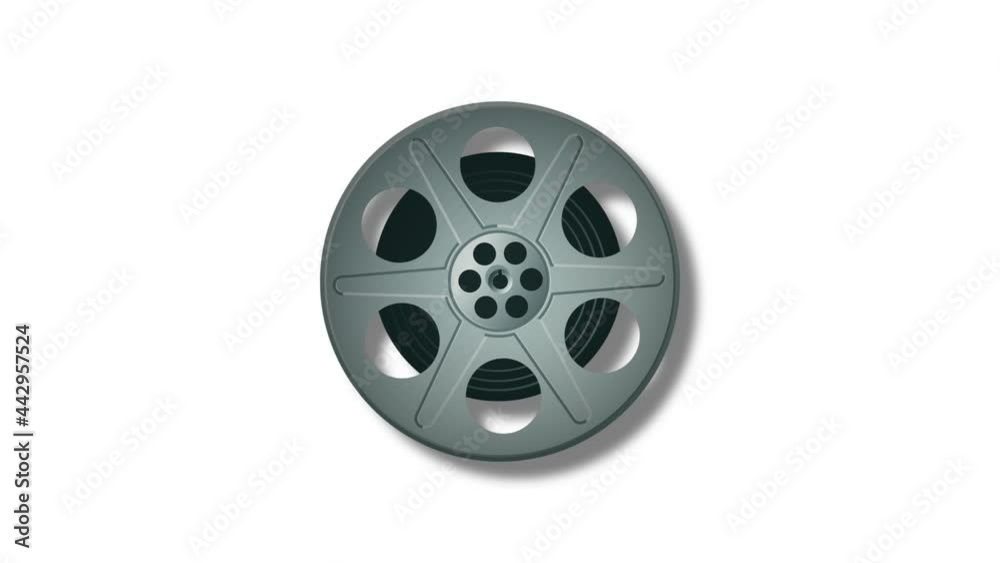 Film reel rotating