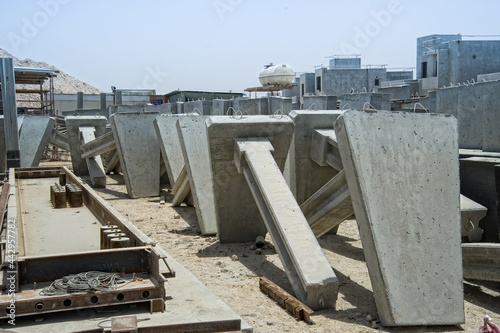 Wallpaper Mural Construction site near Abu Dhabi,Uae.Future living compound in desert Torontodigital.ca