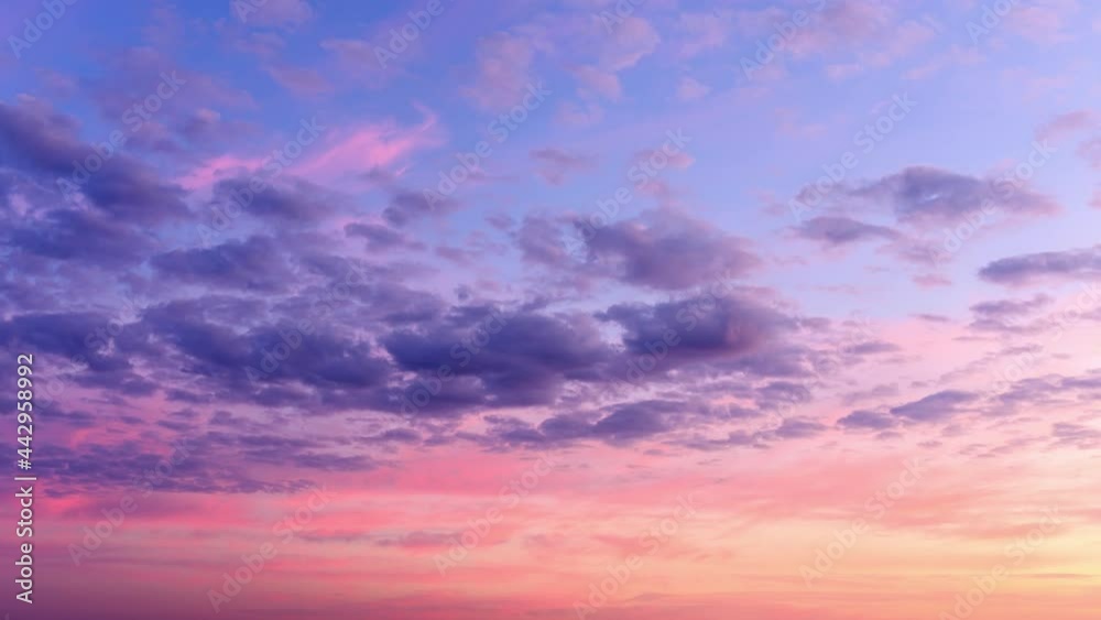 Sky Time lapse. Beautiful colorful evening. Clouds At Sunrise. Nature background. Timelapse. Sky Time lapse. Beautiful colorful evening. Clouds At Sunrise. Nature background. Timelapse.