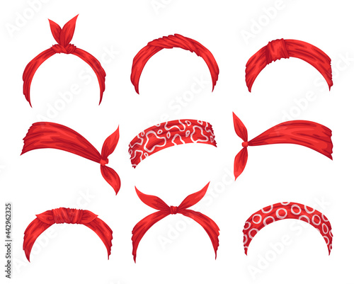Tableau sur toile Collection of retro headbands for woman