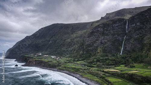 The landscape of Flores Island in the Azores