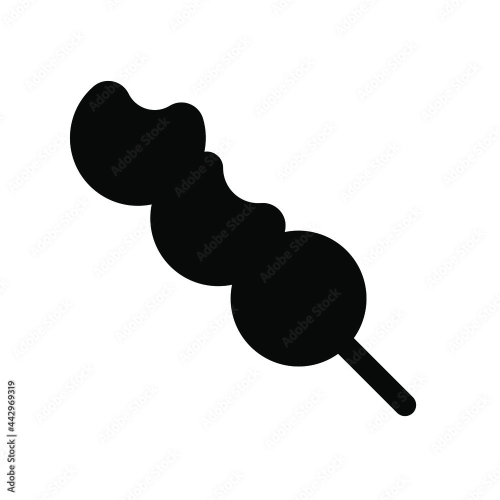 Meat ball icon. Black icon. Icon food. Vector illustration. Meat ball icon. Black icon. Icon food. Vector illustration.