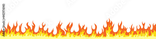 Fire flames. Fire and flames sign. Flame elements. Vector illustration