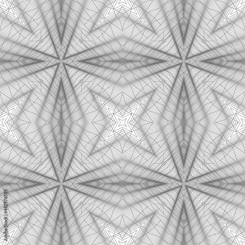 Abstract pattern with 3D ob...