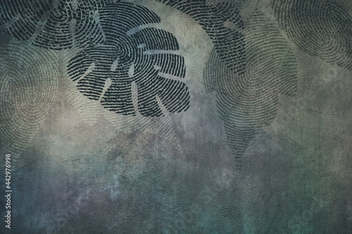 Fingerprint. Creative design for wallpaper