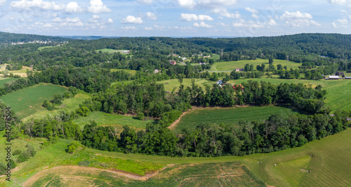 Rolling Hills and Farmland