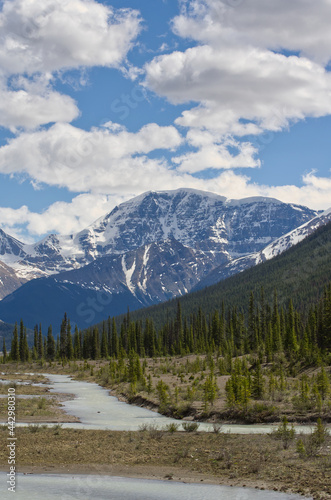 Fototapeta Naklejka Na Ścianę i Meble -  Beautiful Mountain Scenery of Jasper National Park