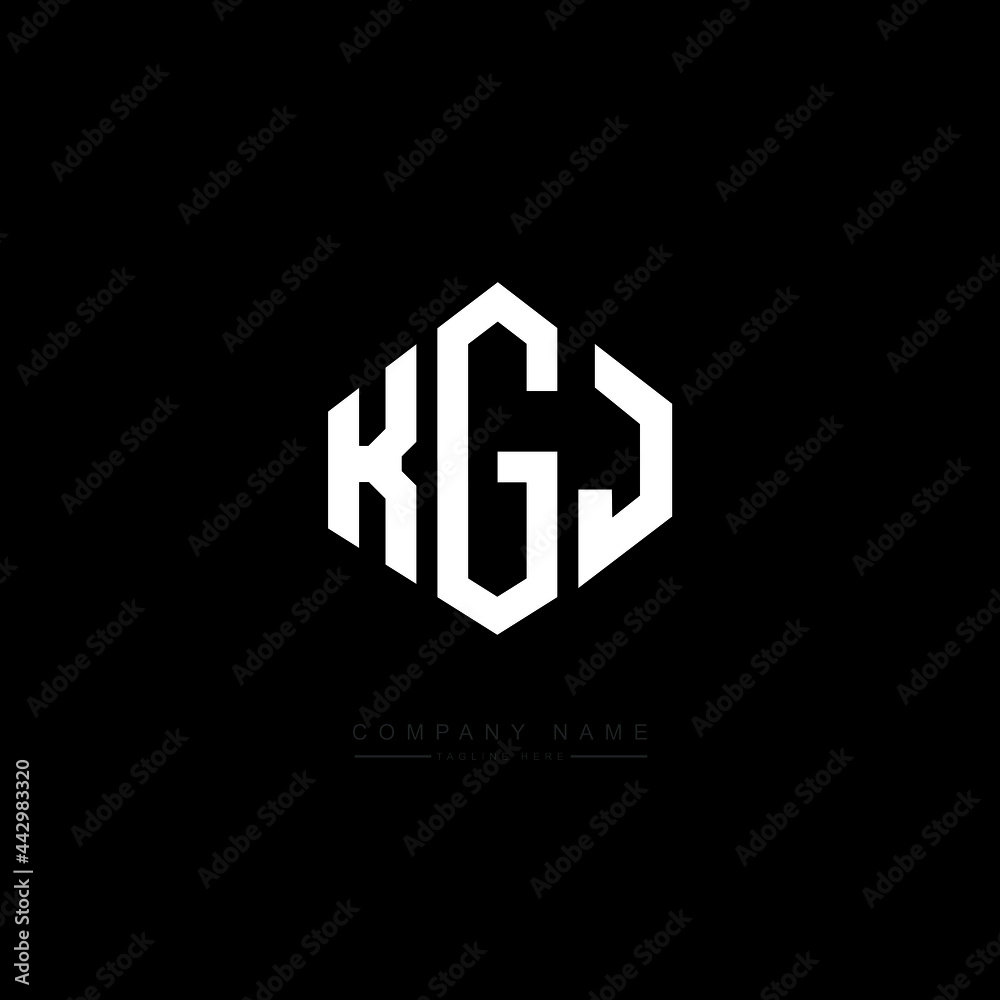 KGJ letter logo design with polygon shape. KGJ polygon logo monogram. KGJ cube logo design. KGJ hexagon vector logo template white and black colors. KGJ monogram, KGJ business and real estate logo. KGJ letter logo design with polygon shape. KGJ polygon logo monogram. KGJ cube logo design. KGJ hexagon vector logo template white and black colors. KGJ monogram, KGJ business and real estate logo.