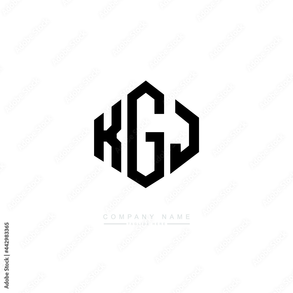 KGJ letter logo design with polygon shape. KGJ polygon logo monogram. KGJ cube logo design. KGJ hexagon vector logo template white and black colors. KGJ monogram, KGJ business and real estate logo. KGJ letter logo design with polygon shape. KGJ polygon logo monogram. KGJ cube logo design. KGJ hexagon vector logo template white and black colors. KGJ monogram, KGJ business and real estate logo.
