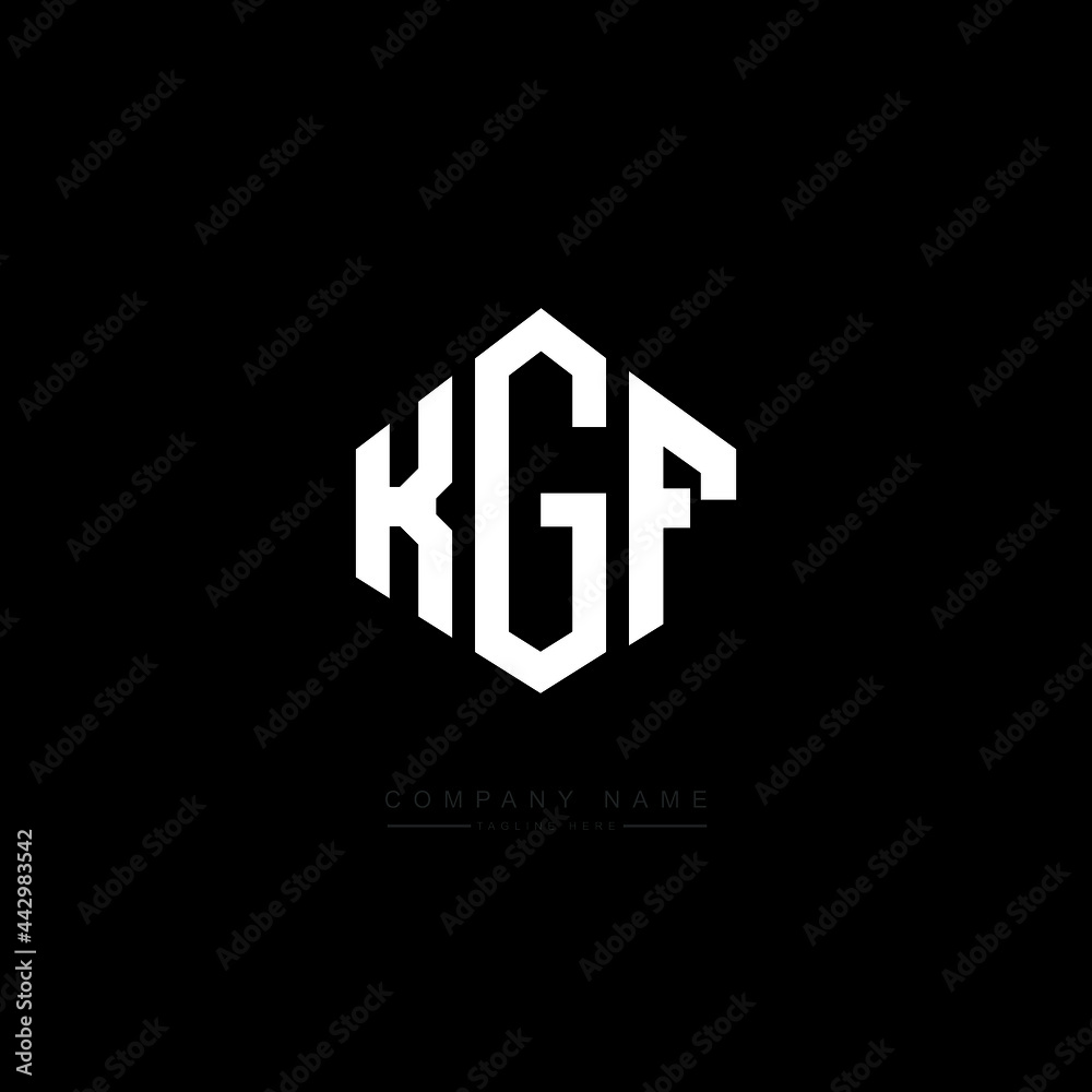 Kgf Unique Abstract Geometric Vector Letter Stock Vector (Royalty Free)  1906543102 | Shutterstock