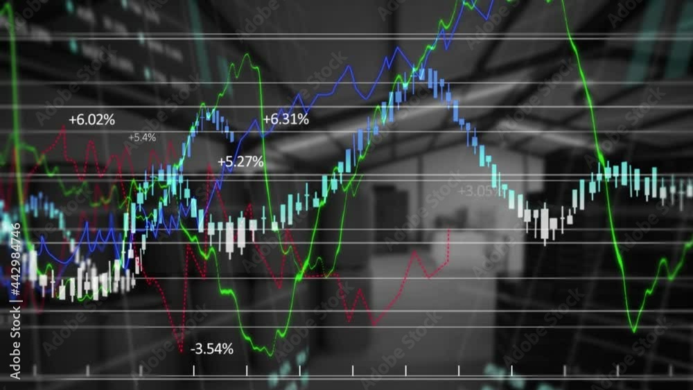Animation of statistics and financial data processing over warehouse Animation of statistics and financial data processing over warehouse