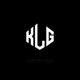 KLG letter logo design with polygon shape. KLG polygon logo monogram. KLG cube logo design. KLG hexagon vector logo template white and black colors. KLG monogram, KLG business and real estate logo. 