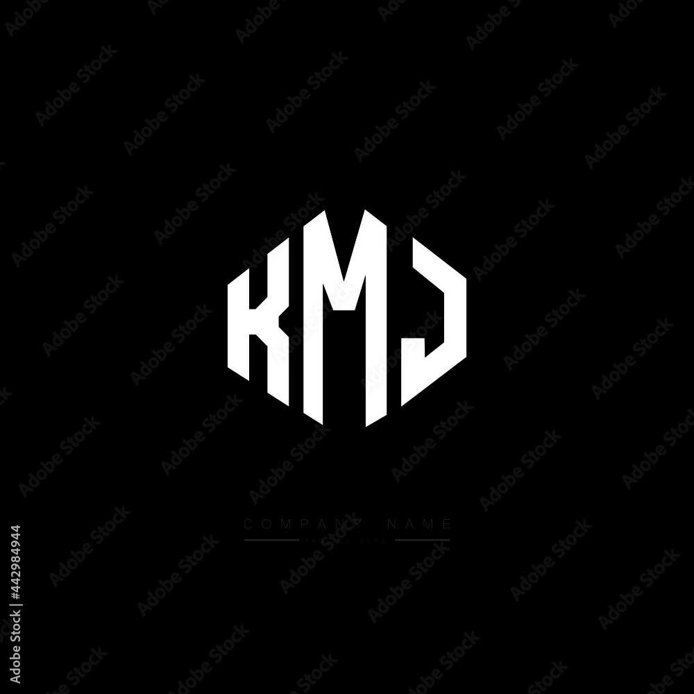 KMJ letter logo design with polygon shape. KMJ polygon logo monogram. KMJ cube logo design. KMJ hexagon vector logo template white and black colors. KMJ monogram, KMJ business and real estate logo. KMJ letter logo design with polygon shape. KMJ polygon logo monogram. KMJ cube logo design. KMJ hexagon vector logo template white and black colors. KMJ monogram, KMJ business and real estate logo.